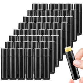 Cositina 100pcs 5g black lip balm tubes ready for DIY projects and samples.