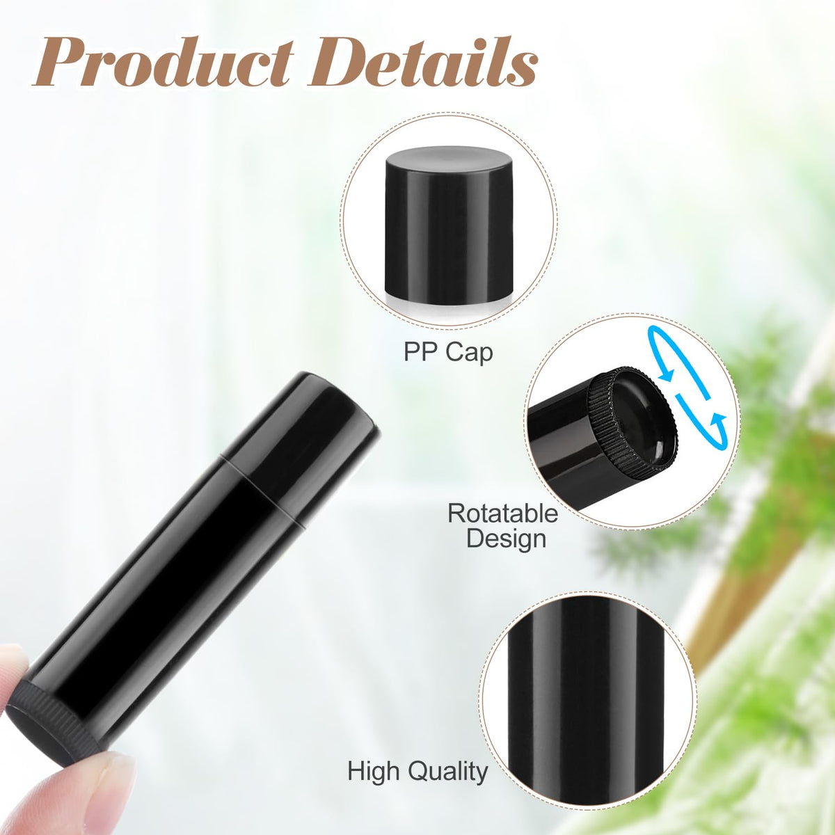 Cositina sealed lip-tube closeup highlighting leak-free design.