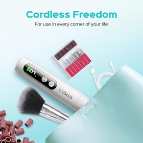 COSLUS C52 travel case keeps bits organized for on-the-go nail care.