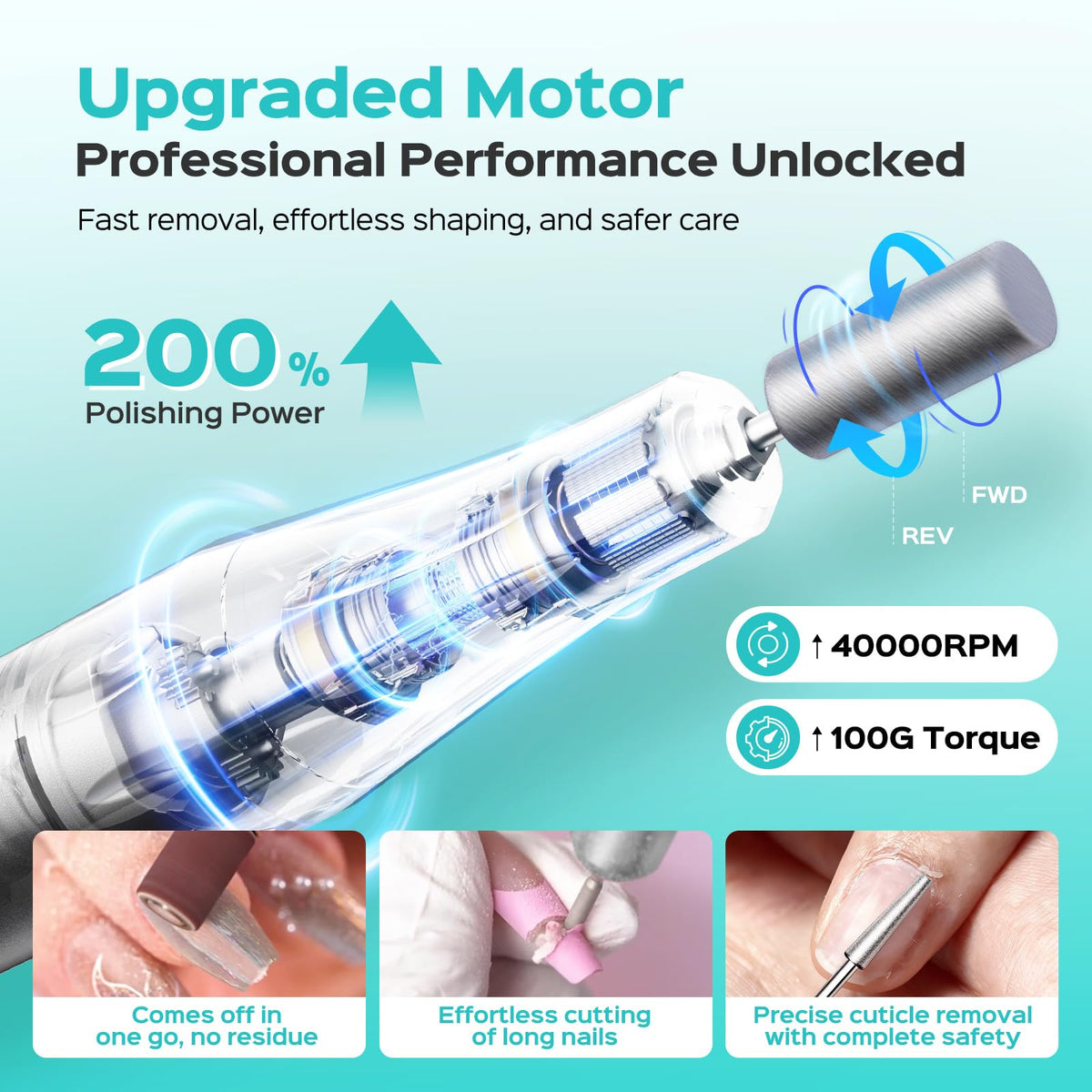 COSLUS E51 100G motor delivers powerful smooth grinding with reduced vibration