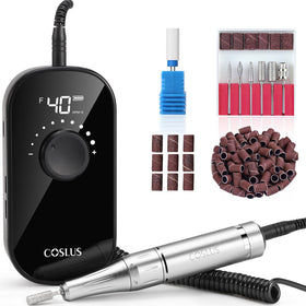 COSLUS E51 nail drill front view for precise shaping and gel removal.