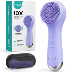 COSLUS Face Scrubber front view ready for gentle cleansing