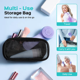 COSLUS Face Scrubber storage bag with device and cleanser for travel