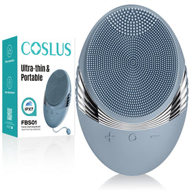 COSLUS FBS01 top view showing silicone bristles for deep cleansing