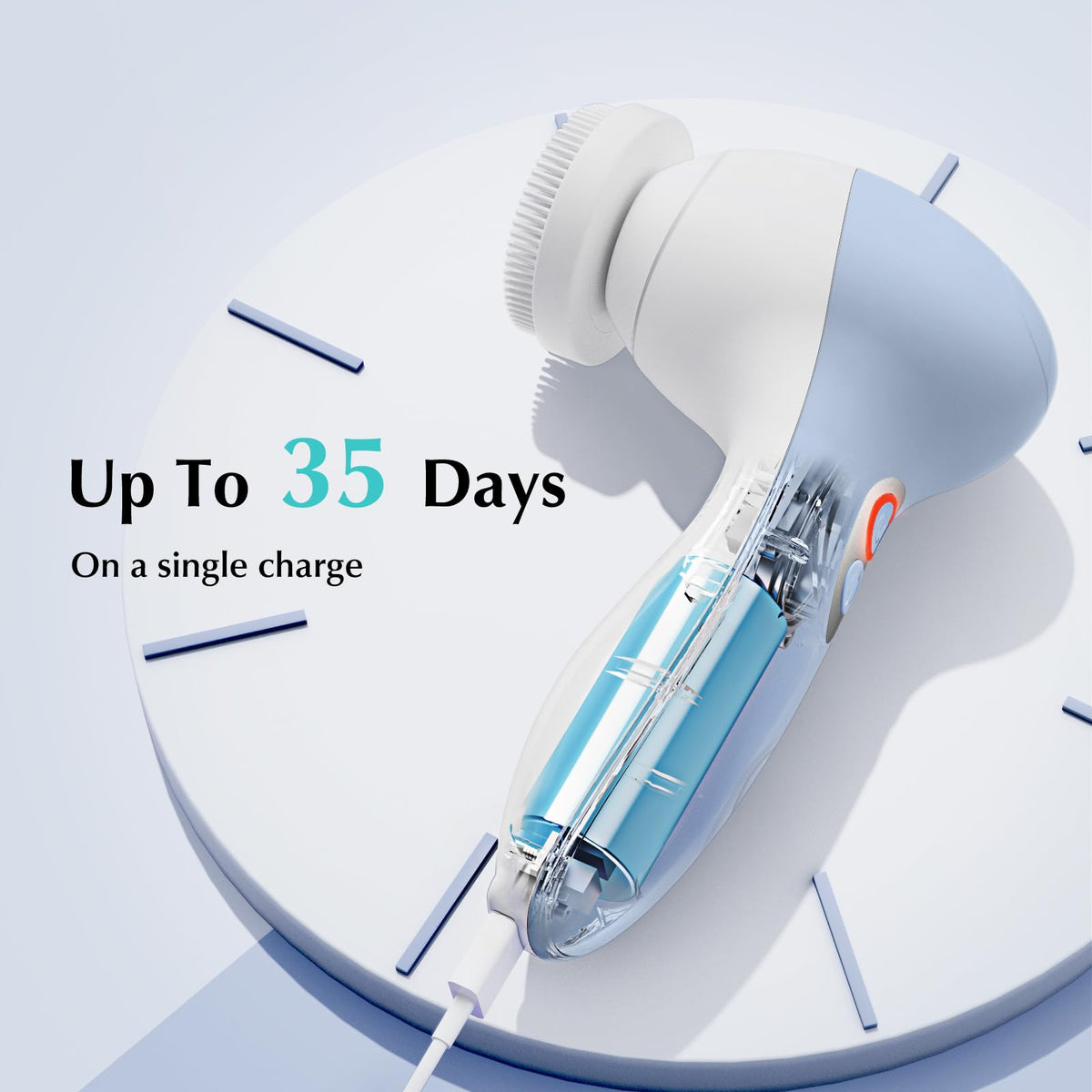 COSLUS FBX04 three speeds accommodate sensitive, daily, and deep cleansing routines.