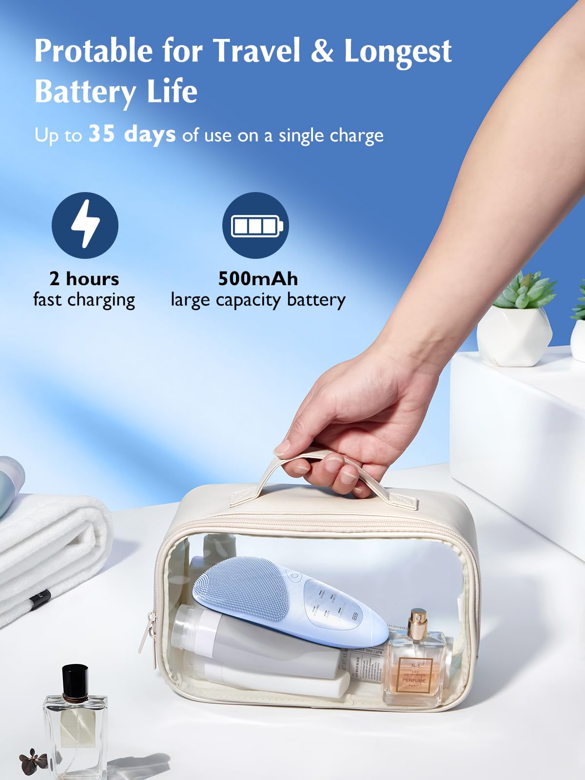 COSLUS JMY05 charging with any 5V adapter is convenient.