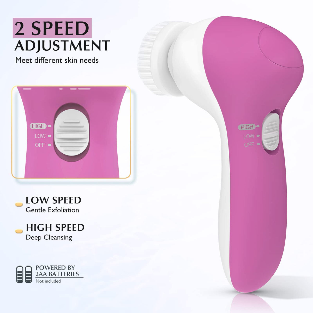 COSLUS makeup remover sponge head simplifies cleansing and makeup removal.
