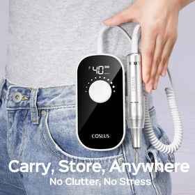 COSLUS 40-speed control dial for tailored prep, gel removal, and finishing