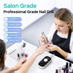 COSLUS nail drill with LED display and battery status for confident home sessions