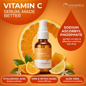 Cosmedica Vitamin C Serum supports skin resilience and smoother texture