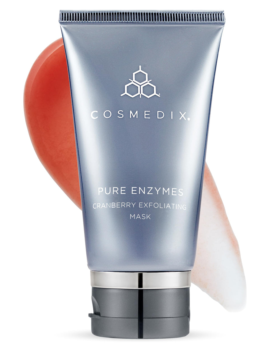 COSMEDIX Pure Enzymes Cranberry Mask closeup highlighting creamy texture for gentle exfoliation