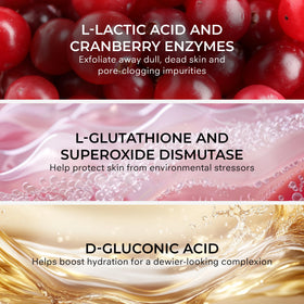 COSMEDIX Pure Enzymes Cranberry Mask spread demonstrates smooth application and even coverage