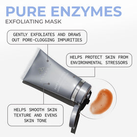 COSMEDIX Pure Enzymes Cranberry Mask tube packaging showcasing accessibility and routine fit