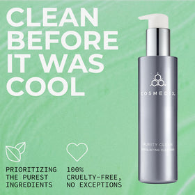 COSMEDIX Purity Clean foam for deeper exfoliation option.