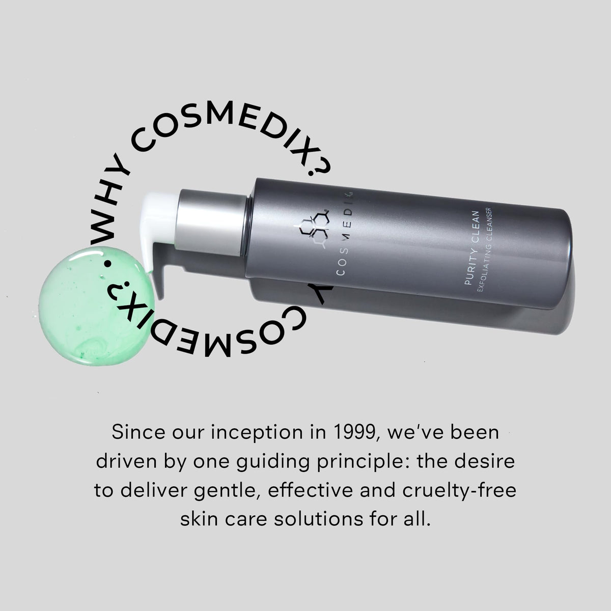 COSMEDIX Purity Clean tea tree oil image, suggesting clarifying properties.
