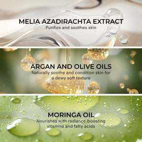 CosMedix Purity Solution cleansing oil emulsifying with water for a clean rinse.