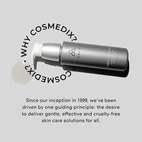 CosMedix Purity Solution cleansing oil cruelty-free label showcased.
