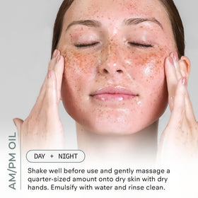 CosMedix Purity Solution cleansing oil for morning use and quick cleanse.