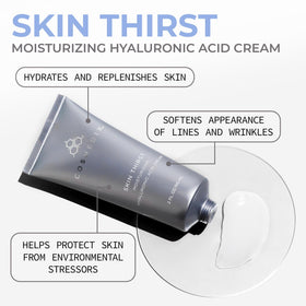 COSMEDIX Skin Thirst texture close-up reveals a smooth lightweight formula.