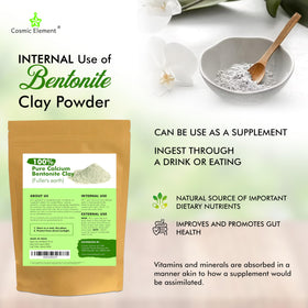 Cosmic Element clay powder being mixed for a facial mask