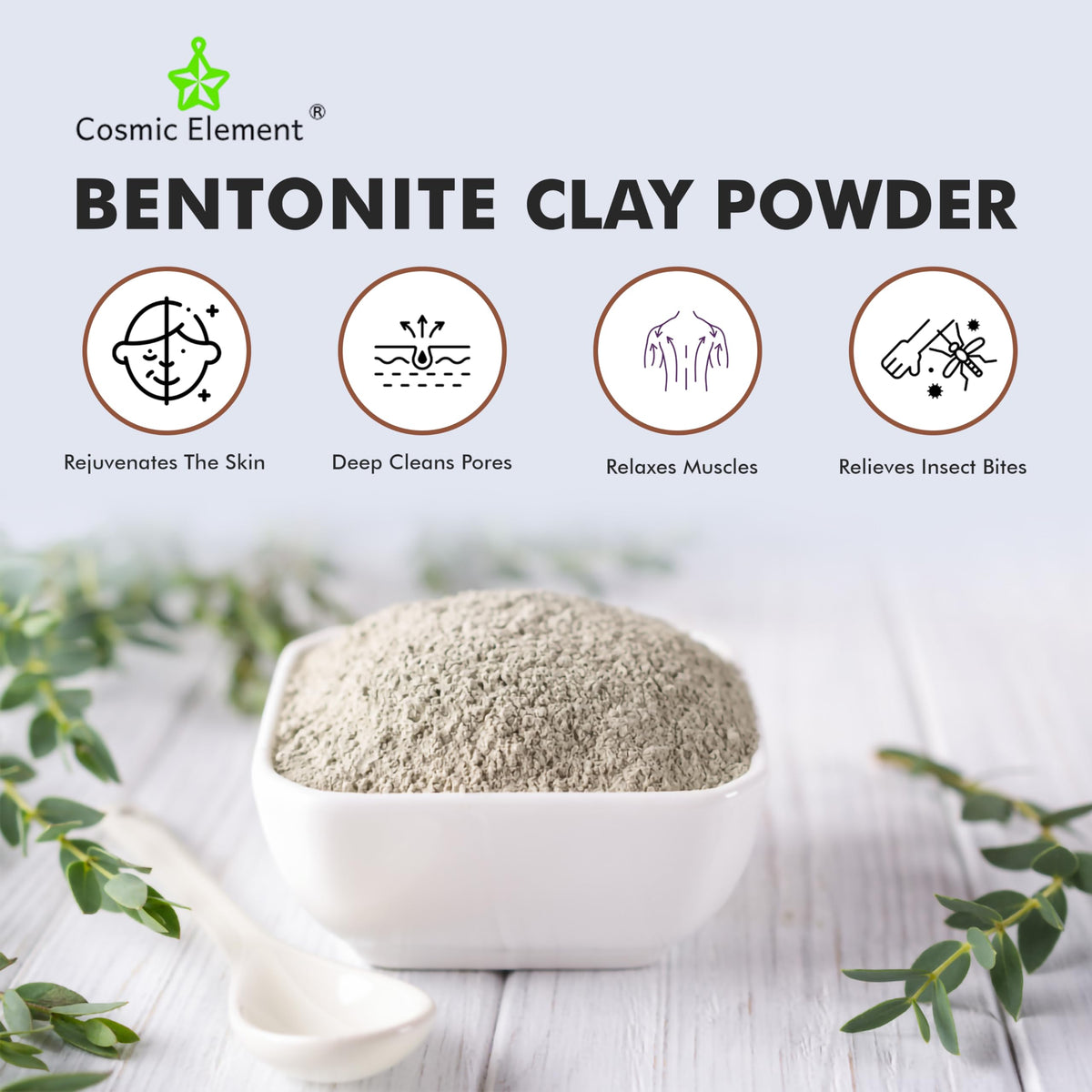 Cosmic Element pores-tightening clay mask highlights refined pores and refreshed skin texture