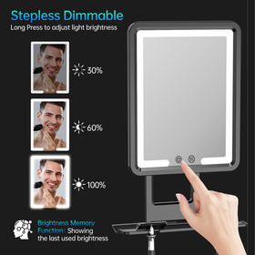 COSMIRROR 5000mAh battery enables long cordless use in the shower.