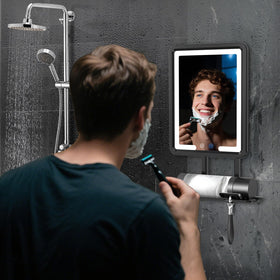 COSMIRROR large reflective surface aids thorough facial checks.