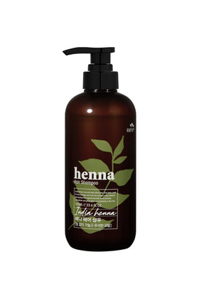 COSMOCOS Henna Hair Shampoo bottle front view for gentle cleansing and natural shine.