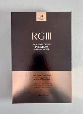 COSMOCOS RG3 Premium Shampoo clinical testing badge suggests potential performance.