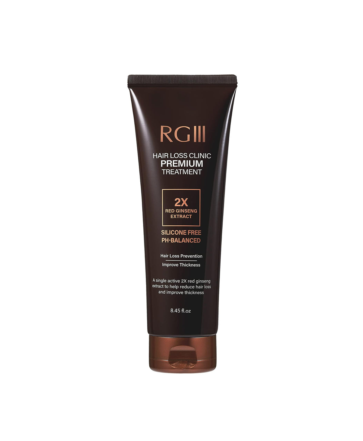 COSMOCOS RG3 Premium Treatment bottle label shows ingredients for informed daily use