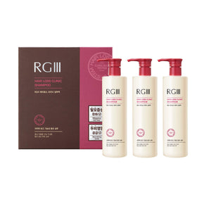 COSMOCOS RGIII shampoo bottle on a clean counter for daily cleansing.
