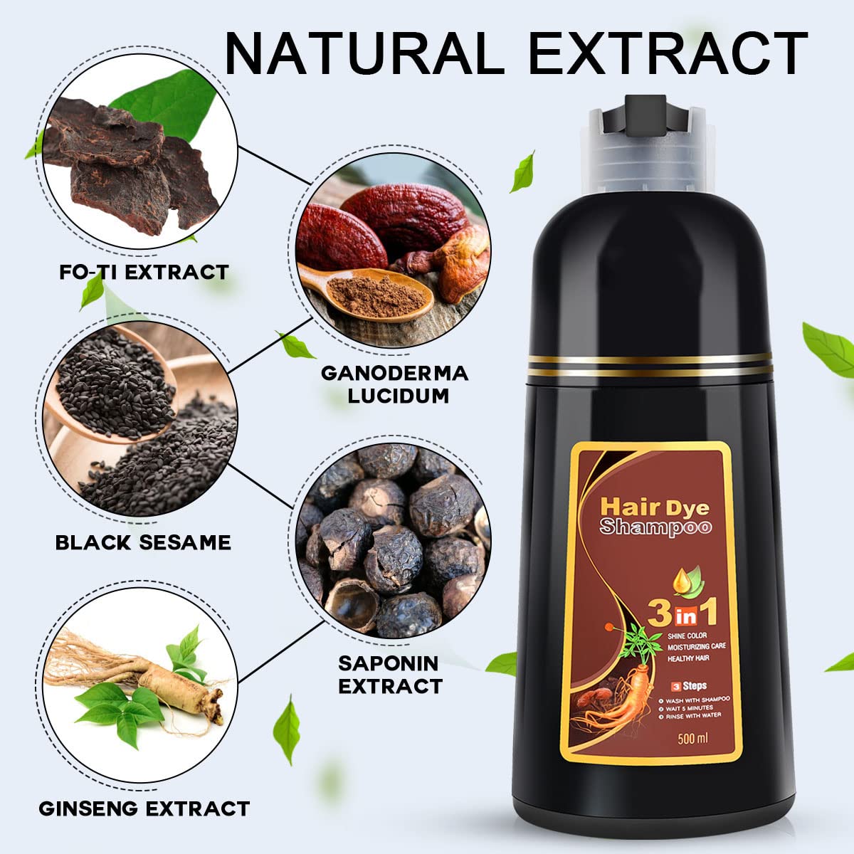 cosmpro Coffee Hair Dye Shampoo final color with long-lasting shine