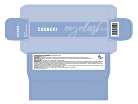 COSNORI Eyelash Serum applicator brush ready for precise root-to-tip application