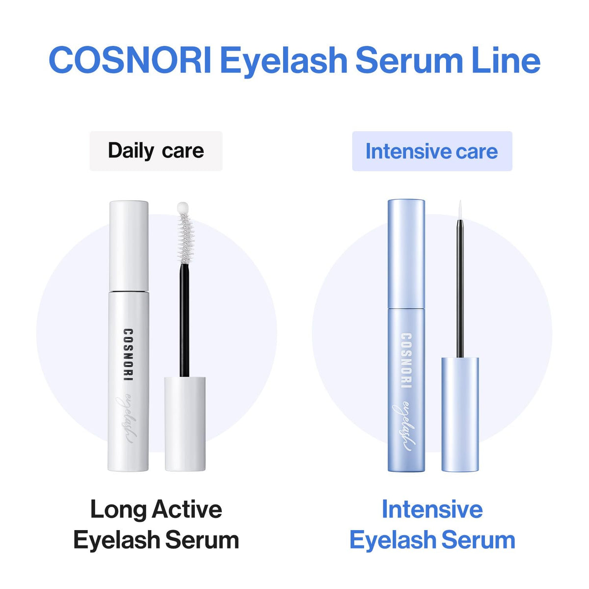 COSNORI serum swatch reveals a clear, lightweight gel for lashes