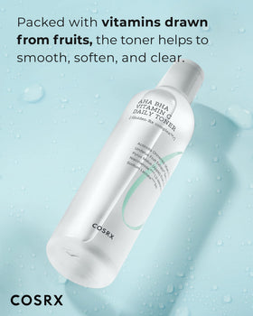 COSRX ABC Daily Toner application pad ready for gentle skin prep.