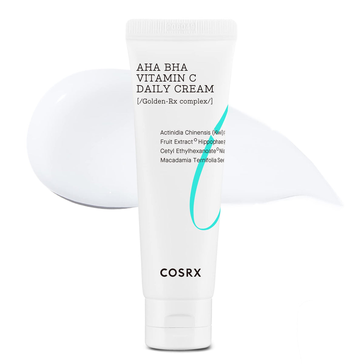 COSRX AHA BHA Vitamin C Daily Cream bottle shown for easy daily moisturization and glow.