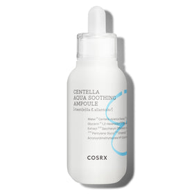 COSRX Centella Aqua Soothing Ampoule bottle promising calming hydration for sensitive skin