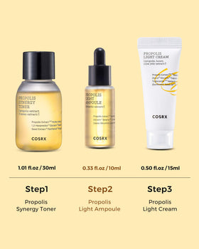 COSRX Honey Glow Kit serum ampoule highlights lightweight hydration for a supple complexion