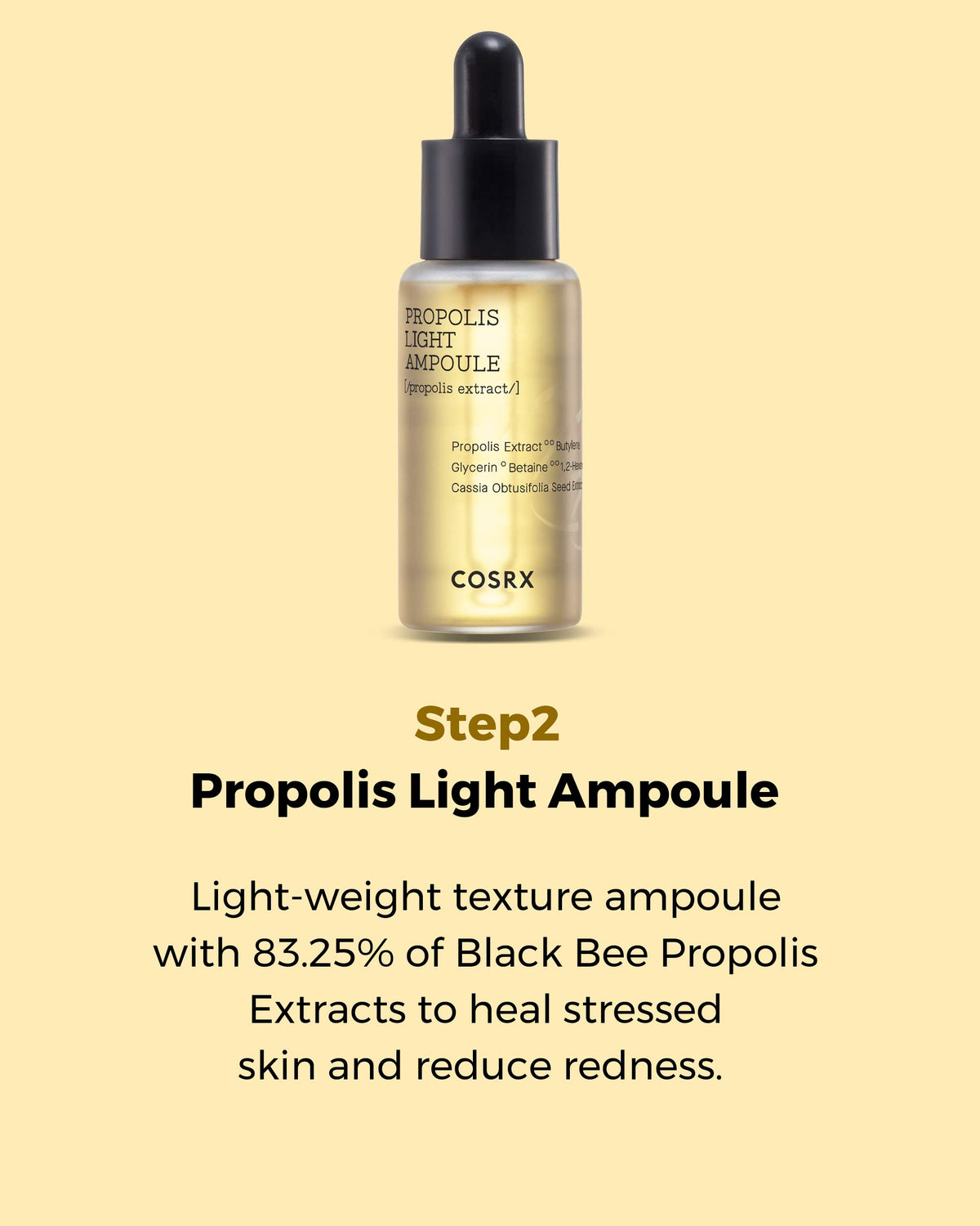 COSRX Honey Glow Kit texture close-up shows creamy finish absorbed quickly