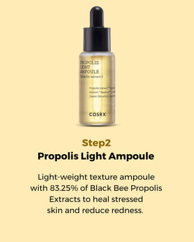 COSRX Honey Glow Kit texture close-up shows creamy finish absorbed quickly