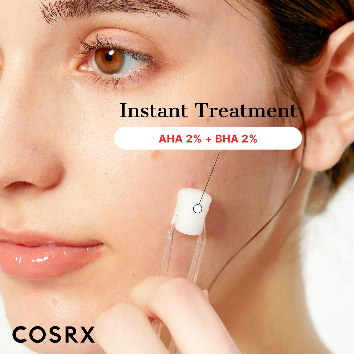 Dermatologist-tested COSRX label emphasizes skin-friendly ingredients.