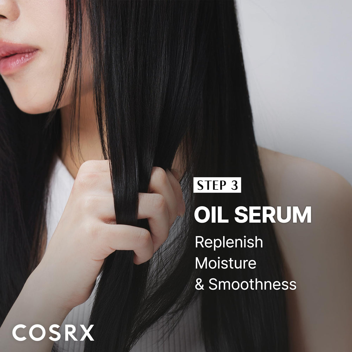 COSRX Peptide-132 Kit display flatlay highlighting bond repair routine