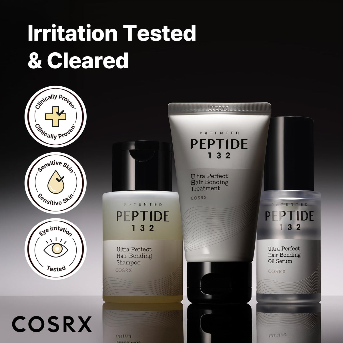 COSRX Peptide-132 Travel mini kit packaging ideal for on-the-go hair repair