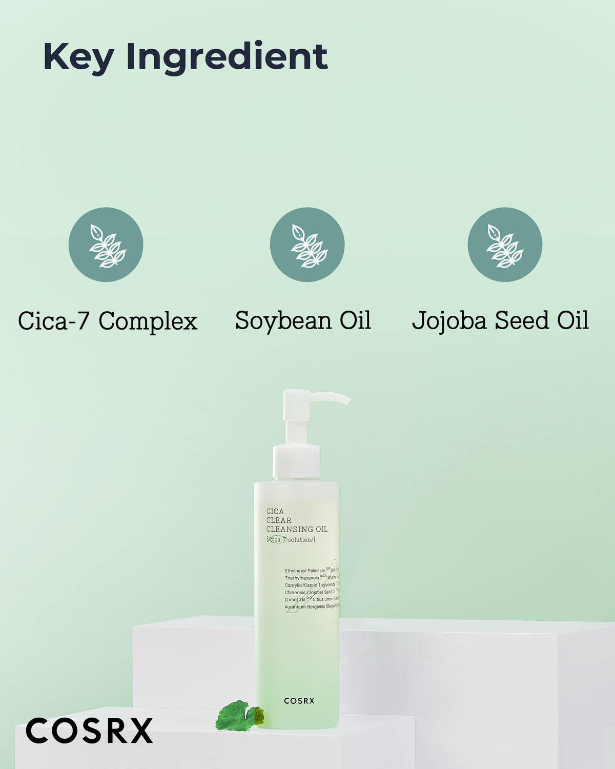Texture close-up of the lightweight cleansing oil for hydrating cleanse