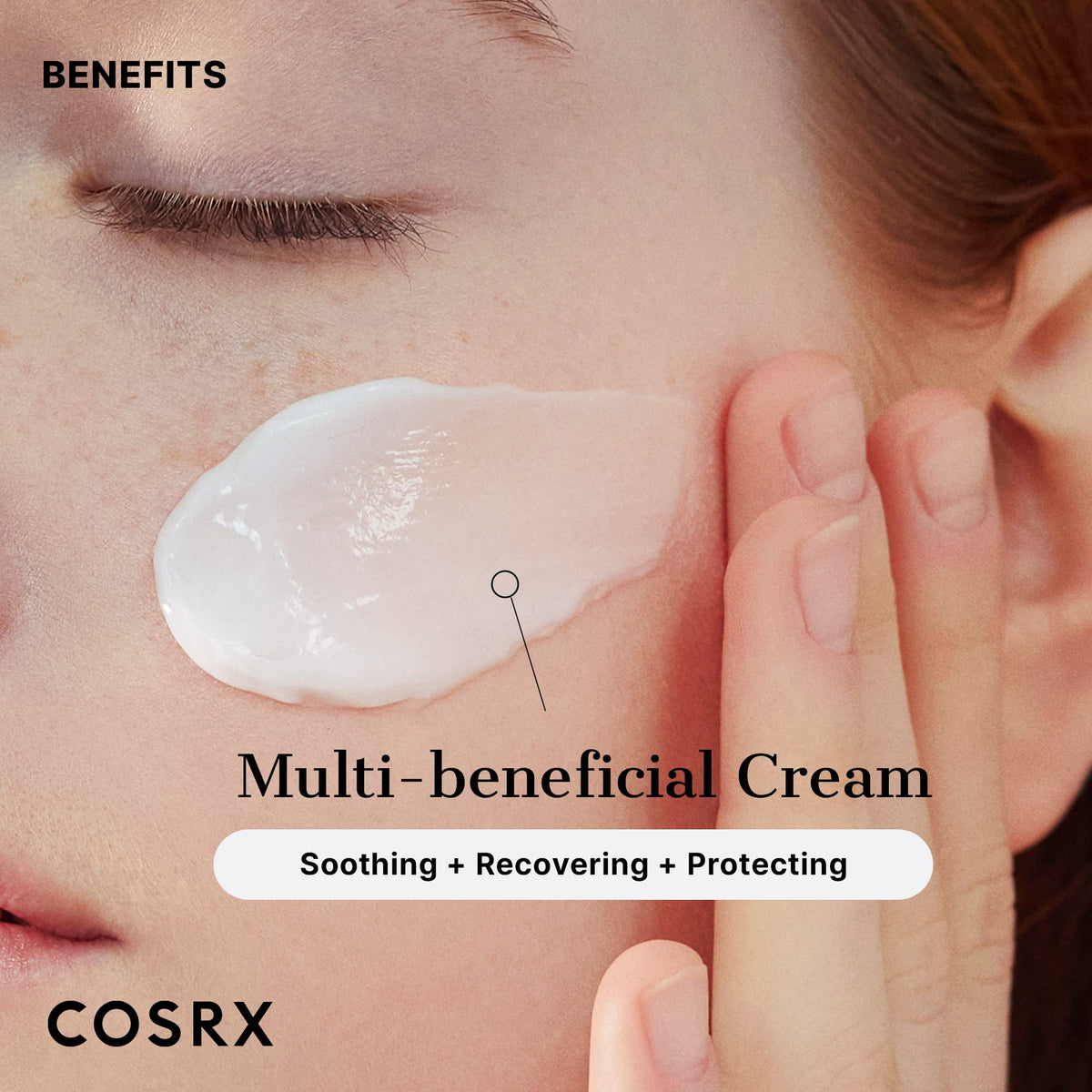 COSRX Pure Fit Cica Cream packaging with clean, minimalist design.