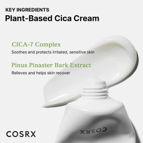 COSRX Pure Fit Cica Cream being applied during a daily skincare routine.