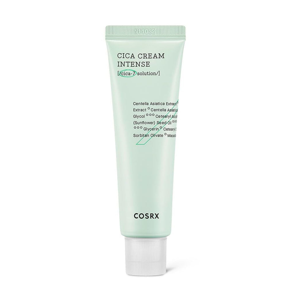 COSRX Pure Fit Cica Intensive Cream jar for calm, hydrated skin.
