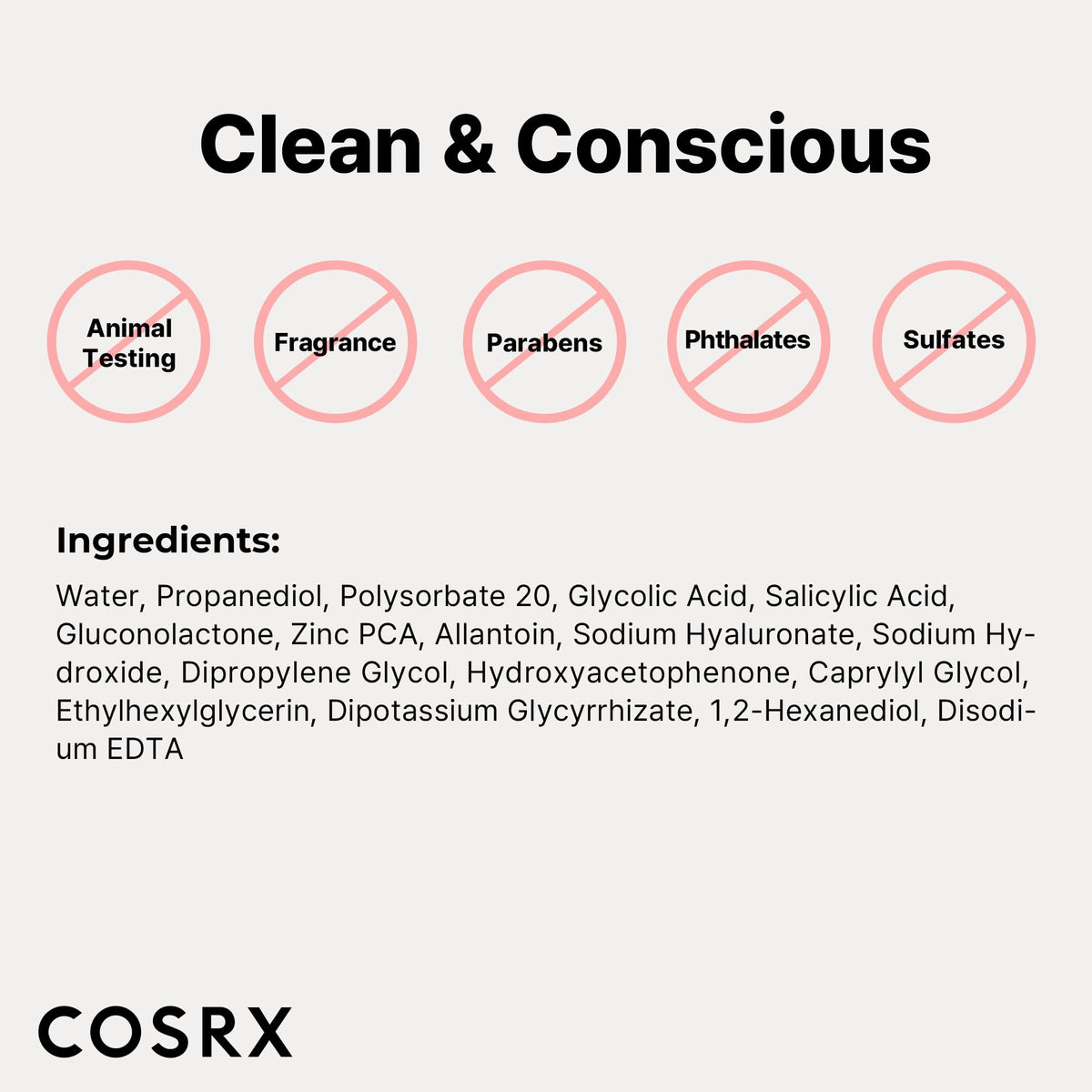 COSRX spa-inspired skincare set on a clean vanity.