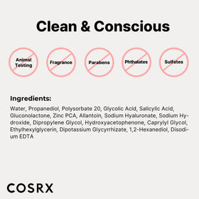 COSRX spa-inspired skincare set on a clean vanity.