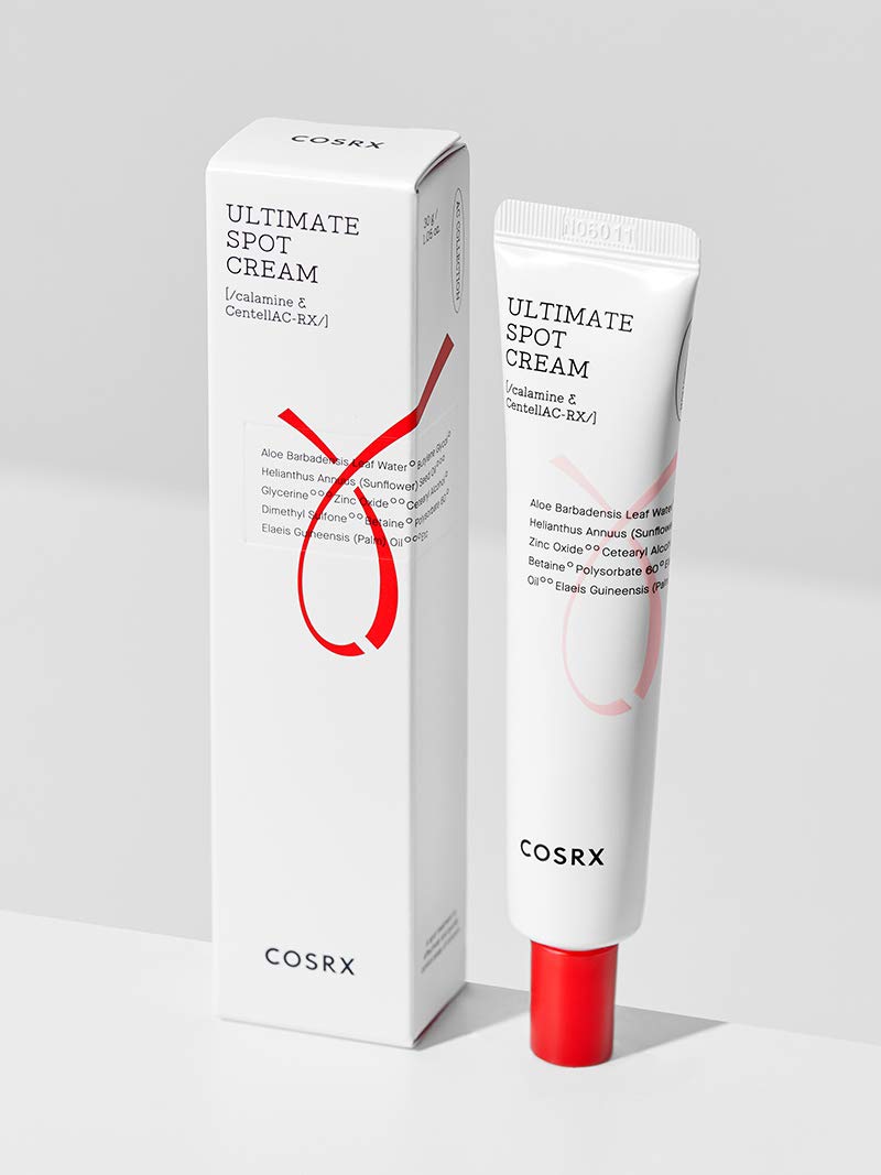 COSRX Ultimate Spot Cream packaging front showing compact 30 g size.